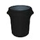 YOUR CHAIR COVERS 32 Gallon Stretch Spandex Fitted Trash CanWaste Container Cover Black Cover ONLY Trash CAN NOT Included