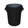 YOUR CHAIR COVERS 32 Gallon Stretch Spandex Fitted Trash CanWaste Container Cover Black Cover ONLY Trash CAN NOT Included