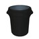 YOUR CHAIR COVERS 32 Gallon Stretch Spandex Fitted Trash CanWaste Container Cover Black Cover ONLY Trash CAN NOT Included