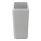 Kekow 45 Gallon Small Plastic Trash Can Swing Lid Waste Can Gray