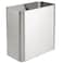 mDesign Small Metal 24 Gallon9 Liter Trash Can Wastebasket Garbage Bin for Bathroom Slim Rubbish Waste Bin Trashcans Mirri Collection Brushed Chrome