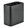mDesign Small Metal 24 Gallon9 Liter Trash Can Wastebasket Garbage Bin for Bathroom Slim Rubbish Waste Bin Trashcans Mirri Collection Black