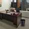 Sumnacon Round Leather Waste BasketSmall Classic PU Trash Garbage Can Under Desk Cabinet Contemporary Wastebasket Bin for Home Office Laundry Room Living Room Bathroom OfficeBlack
