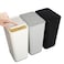 N. NETDOT N NETDOT 3 Pack 10L 26 Gallon Small Trash Can with LidBathroom Garbage Can with PopUp LidWaste Basket for BathroomKitchenBedroomPowder RoomOfficeCollege BlackGreyOff White