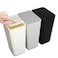 N. NETDOT N NETDOT 3 Pack 10L 26 Gallon Small Trash Can with LidBathroom Garbage Can with PopUp LidWaste Basket for BathroomKitchenBedroomPowder RoomOfficeCollege BlackGreyOff White