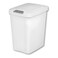 LisaDepot 75 Gallon White Wastebasket with TouchOpen Lid Ideal Office Trash Can Under Sink Trash Can Or Garbage Can with Lid for Kitchen Bathroom Mudroom