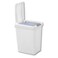LisaDepot 75 Gallon White Wastebasket with TouchOpen Lid Ideal Office Trash Can Under Sink Trash Can Or Garbage Can with Lid for Kitchen Bathroom Mudroom