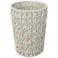 Coeusy Wicker Trash CanBathroom Trash CanWicker Waste Basket for BathroomDecorative Boho Small Waste Basket for BedroomOfficeCream White 2 Gallon
