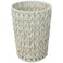 Coeusy Wicker Trash CanBathroom Trash CanWicker Waste Basket for BathroomDecorative Boho Small Waste Basket for BedroomOfficeCream White 2 Gallon