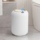 onlcuk Automatic Motion Sensor Bathroom Trash Can with Lid 3 Gallon Touchless Trash Bin Smart Plastic Electric Garbage Cans Small White Wastebasket for Office rv Bedroom Living Room