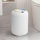 onlcuk Automatic Motion Sensor Bathroom Trash Can with Lid 3 Gallon Touchless Trash Bin Smart Plastic Electric Garbage Cans Small White Wastebasket for Office rv Bedroom Living Room