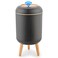 Pukomc Smart Sensor Wastebasket Convenient and Hygienic Easy to Use Technology Sensor Waterproof Wastebasket Plastic Trash can for Kitchen Bathroom Bedroom Living Room Office and Outdoor Black