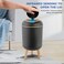 Pukomc Smart Sensor Wastebasket Convenient and Hygienic Easy to Use Technology Sensor Waterproof Wastebasket Plastic Trash can for Kitchen Bathroom Bedroom Living Room Office and Outdoor Black