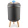 Pukomc Smart Sensor Wastebasket Convenient and Hygienic Easy to Use Technology Sensor Waterproof Wastebasket Plastic Trash can for Kitchen Bathroom Bedroom Living Room Office and Outdoor Black