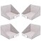 Internet's Best Internets Best Open Cloth Storage Bin Closet Shelf Storage Box Organize Sheets Blankets Towels Sweaters Scarfs Grey 4 Pack