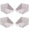 Internet's Best Internets Best Open Cloth Storage Bin Closet Shelf Storage Box Organize Sheets Blankets Towels Sweaters Scarfs Grey 4 Pack