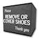 RE GOODS Shoe Covers Box Disposable Shoe Bootie Holder For Realtor Listings and Open Houses Please Cover or Remove Shoes Bin Shoe Bootie Box