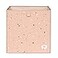 3 Sprouts Recycled Fabric Cube Storage Bin 13 Inch Collapsible Organizer for Cube Shelving Systems Kids Cubby Bins Terrazzo Clay