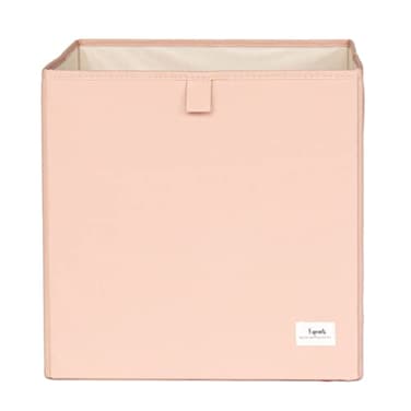 3 Sprouts Recycled Fabric Cube Storage Bin 13 Inch Collapsible Organizer for Cube Shelving Systems Kids Cubby Bins Clay