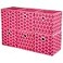 HSDT Collapsible Cloth Cube Storage Bins Polka Dot Fabric Girls Storage Pink Cube Bins Kids Storage Cubes Boxes Clothes Organizer Bin 10x10x10 Inches Foldable Storage Baskets QYSC156