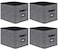Onlyeasy Extra Large Foldable Cloth Storage Cubes 4 Pack with Label Holders Fabric Storage Bins Baskets Organizers for Home Office Nursery with Handles 13 L x 15 W x 13 H Inch Black MXABXL04PLP