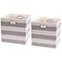 Posprica Storage Cubes1313 Collapsible Storage Baskets Bins Fabric Drawers 2pcs Greywhite Striped