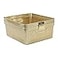 Isaac Jacobs Medium Glitter Storage Bin 14 x 115 x 55 Set wCutOut Handles Plastic Organizer MultiFunctional Home Storage Solution Kids Playroom Bedroom Closet 2 Gold