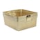 Isaac Jacobs Medium Glitter Storage Bin 14 x 115 x 55 Set wCutOut Handles Plastic Organizer MultiFunctional Home Storage Solution Kids Playroom Bedroom Closet 2 Gold