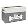 Thankspaw Foldable Dog Toy Box Fabric Pet Storage Folding Organizer Home Dcor Bin with Handle Collapsible Storage Basket for Pet Leash Blanket Chew Toys and Accessories