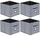 Onlyeasy Extra Large Cloth Storage Bins Foldable Cube Storage Bin 4 Pack Fabric Cube Organizers Container Drawers with Dual Handles for Shelves 13 W x 15 D x 13 H LinenLike Grey 7MXDBXL04PLP