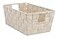 Whitmor Woven Strap Small Latte Shelf Tote 1 Count Pack of 1