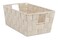 Whitmor Woven Strap Small Latte Shelf Tote 1 Count Pack of 1