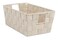 Whitmor Woven Strap Small Latte Shelf Tote 1 Count Pack of 1