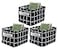 AARAINBOW 3 Packs Storage Basket Bins Canvas Mini Storage Cubes Storage Basket for Makeup Toys Liners Books Storage Baskets with Handles for Shelves Desks3 Black