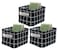 AARAINBOW 3 Packs Storage Basket Bins Canvas Mini Storage Cubes Storage Basket for Makeup Toys Liners Books Storage Baskets with Handles for Shelves Desks3 Black