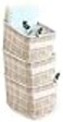 AARAINBOW 3 Packs Storage Basket Bins Canvas Mini Storage Cubes Storage Basket for Makeup Toys Liners Books Storage Baskets with Handles for Shelves Desks3 Gray