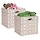 Posprica Storage Bins Storage Cubes1313 Fabric Drawers Organizer Basket Boxes Containers 1313132pcs Creamgold geometry Pattern