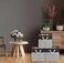 Simple Houseware 13 x 13 Large Fabric Storage Cubes for Closet and Cube Organizer 3 Pack Dark Gray