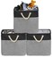 Simple Houseware 13 x 13 Large Fabric Storage Cubes for Closet and Cube Organizer 3 Pack Dark Gray