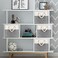 HSDT Fabric Cube Storage Bins 13x13x125 Inch GreyBlack Cube Storage Boxes Collapsible Large Cloth Organizer Baskets with Cotton Rops Handles for Storage Cubbies or Closet Shelf QYSC252