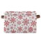 senya Christmas Basket Large Foldable Storage Basket with Handles Christmas Snowflakes Fabric Collapsible Storage Bins Organizer Bag
