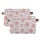 senya Christmas Basket Large Foldable Storage Basket with Handles Christmas Snowflakes Fabric Collapsible Storage Bins Organizer Bag