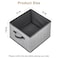 EITMOW Storage Baskets 11Inch Woven Fabric Bins Storage Cubes with Reinforced Handles Organizer Bins for Closet Shelves Foldable for Toys Clothes 3PCSGrey111178inch