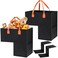 Yopay 2 Pack Stair Basket with Leather Handle Upgraded Foldable Step Basket Bins for Stairs Felt Staircase Storage Organizer with Supporting Insert for Carpeted Wooden Stair Book Clothes Computer