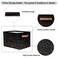 SinSenMa Black Gold Storage Baskets with HandlesFoldable Cubes Storage Box BinWaterproof Open Shelf Basket Organizer for Clothes Toy Gift Basket