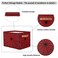 SinSenMa Red Spiders Web Storage BasketsEmpty Gift Basket Foldable Cubes Storage Box BinWaterproof Open Shelf Basket Organizer for Clothes Toy Bedroom Nursery Home Decorative