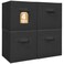 STORAGE MANIAC Storage Cubes 11 Inch Collapsible Storage Bins with Handles 4 Pack Fabric Foldable Bins for Organization Durable Storage Bins for Closet Shelves Offices 4Pack Black