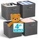 Reli. Reli 11 Inch Cube Storage Bins 4 Pack Cube Organizer Bins 11x11 Fabric Storage Boxes Collapsible Foldable Fabric Cubby Box Square Kids Room Organization Dark Gray