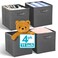 Reli. Reli 11 Inch Cube Storage Bins 4 Pack Cube Organizer Bins 11x11 Fabric Storage Boxes Collapsible Foldable Fabric Cubby Box Square Kids Room Organization Dark Gray