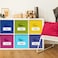 Teenyyou 10 Pack Fabric Storage Cubes 11 Inch Collapsible Cube Bins with Label Window Handle Foldable Organizers Baskets for Shelf Closet Nursery Kids Room Clothes Book ToyCandy